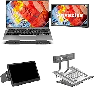 Anvazise Monitor Portatil, Extensor de tela de laptop com Suporte ajustável para laptop