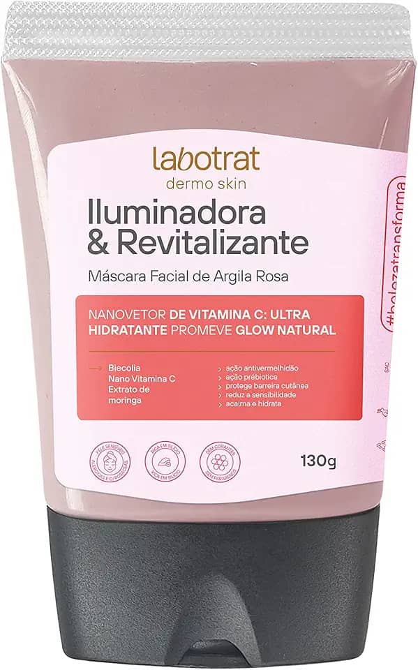 Labotrat - Masc Facial Labotrat Dermo Skin 130G Argila Rosa Iluminadora/Revitalizante