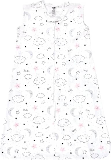 Hudson Baby Saco de dormir unissex de algodão sem mangas, saco, cobertor