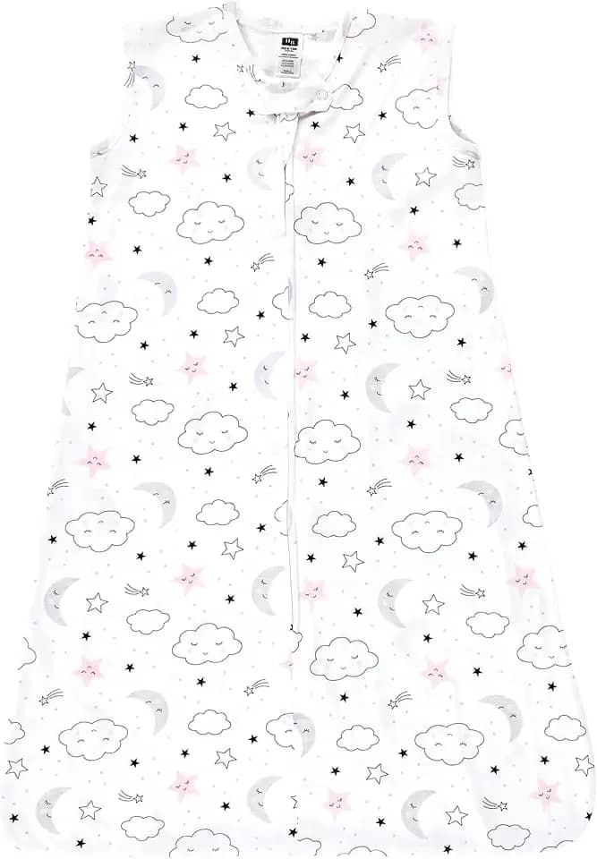 Hudson Baby Saco de dormir unissex de algodão sem mangas, saco, cobertor