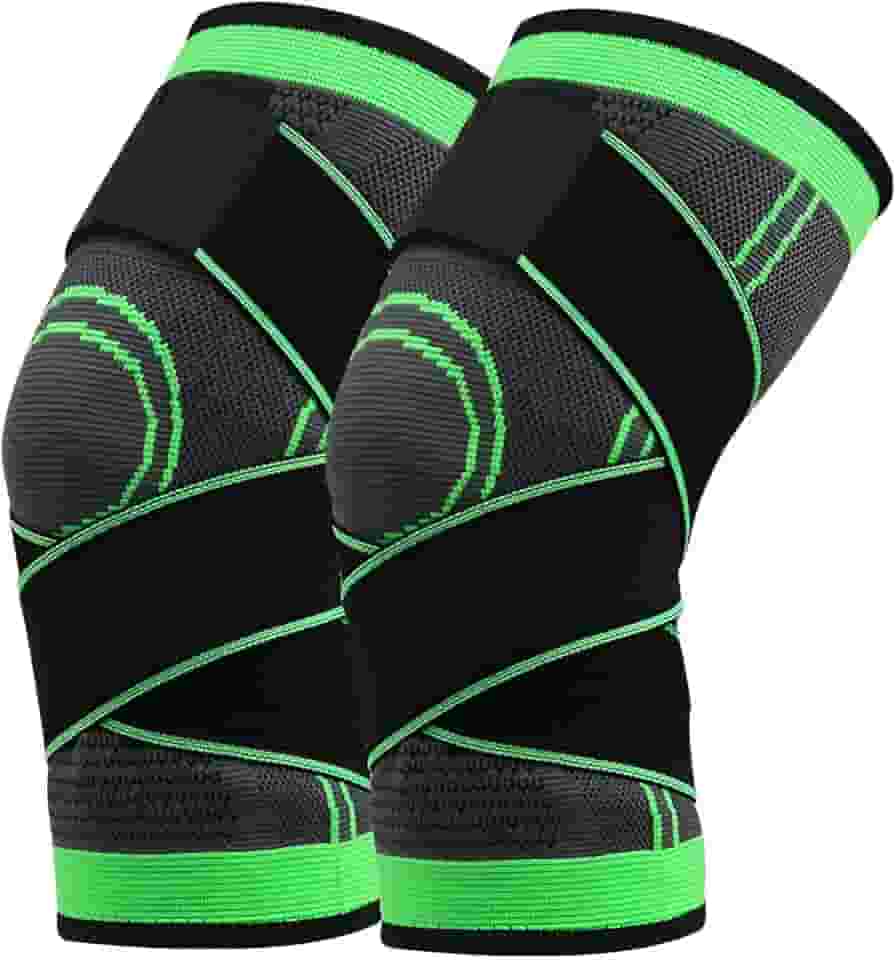 Kit 2 Joelheiras de Compressão Ortopédica Ajuste Anatômico Elástica Alívio de Dor no Joelho Esporte Academia Andarix