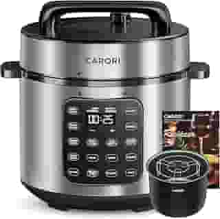 carori Panela De Pressão Elétrica Carori 9 Em 1, 6 Qt, Panela Multifuncional Programável Com Ventilação Segura, Panela De Pressão, Panela De Arroz, Panela Elétrica Lenta, Vaporizadora, Refogadora, A