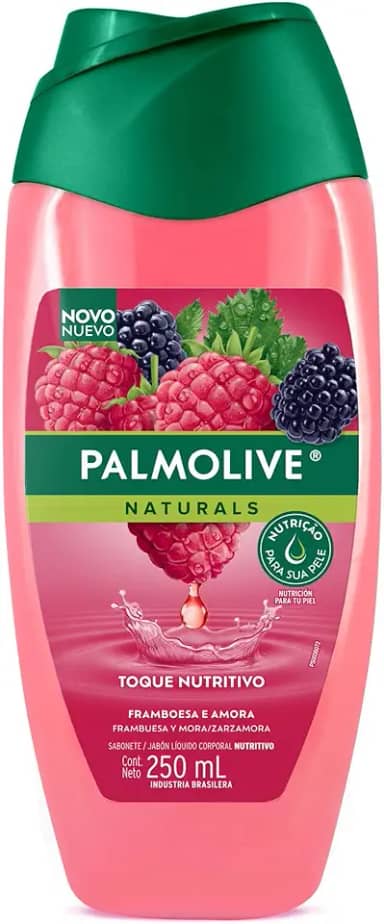 Palmolive Naturals, Toque Nutritivo, Framboesa e Amora, Sabonete Líquido, 250 ml