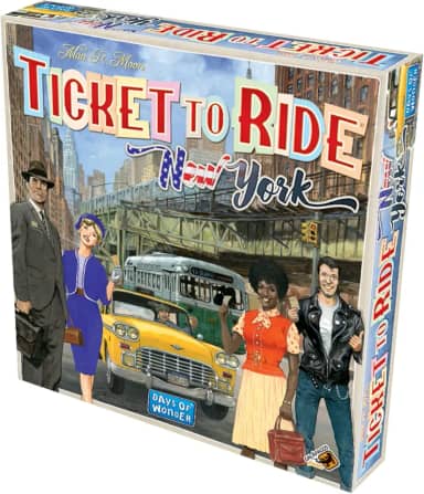 Galápagos, Ticket to Ride: New York, Jogo de Tabuleiro para Família, 2 a 4 jogadores, 15-30 min