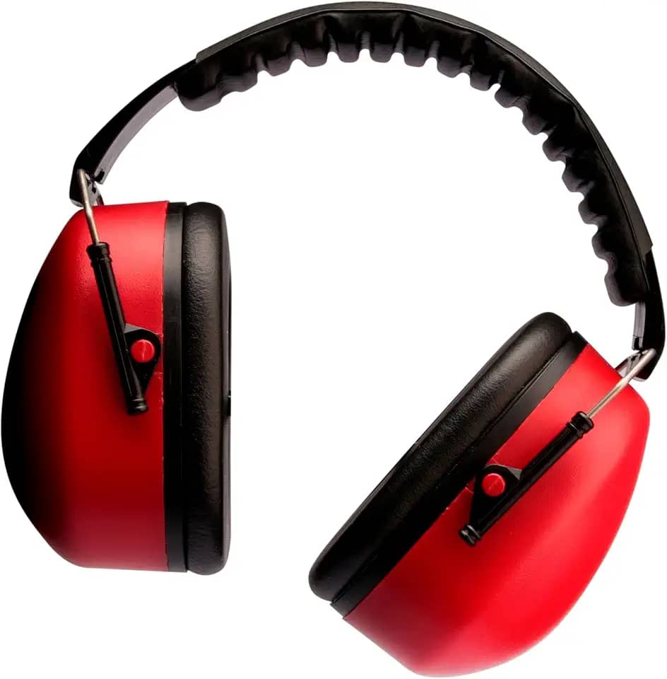 3M, Muffler, Abafador de Som e Ruído, 1 unidade - Vermelho e Preto