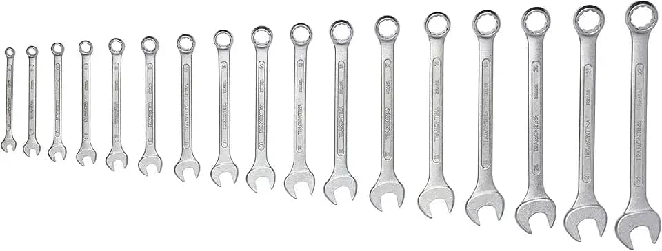 Tramontina 41128217, Jogo de Chaves Combinadas Pescoço Curto 17 Peças