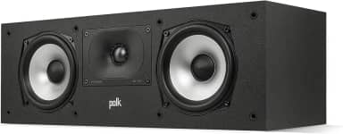 Alto-falante Polk Monitor XT30 Compact Center Channel – Certificado de áudio de alta resolução, compatível com Dolby Atmos e DTS:X, tweeter de terylene de 2,5 cm e woofer duplo balanceado