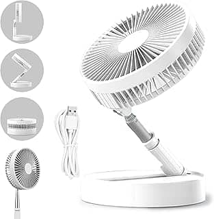 Ventilador Portátil Silencioso Dobrável 7200mah Retrátil