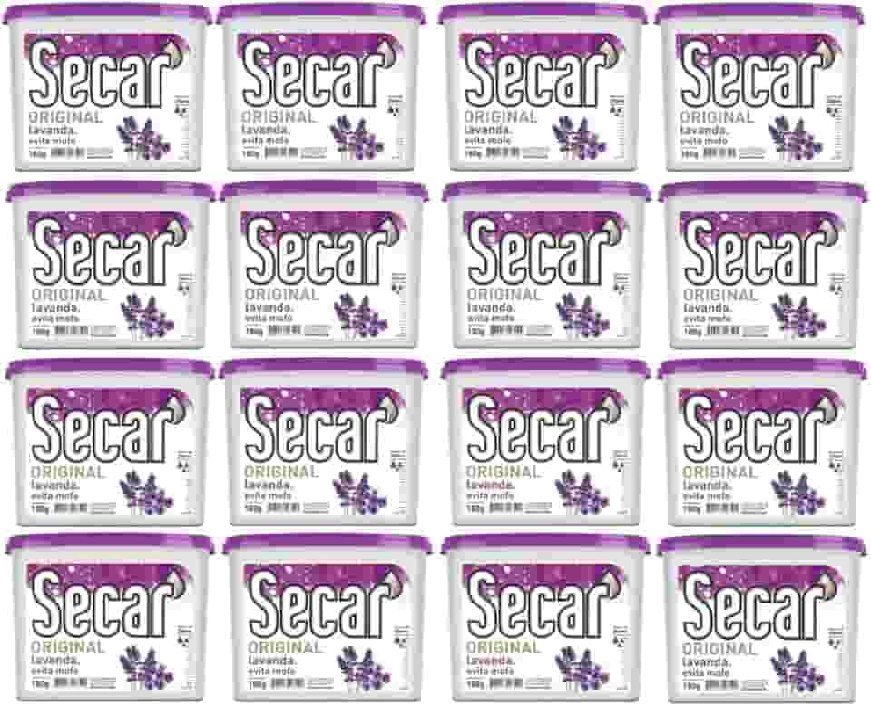 Anti Mofo Secar 16 un X 180g Natural - Desumidificador Armario (Lavanda)