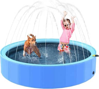 Splash Piscina Para Crianças e Pet Dobrável Antiderrapante Banheiras de Natação para Cães 120x30cm
