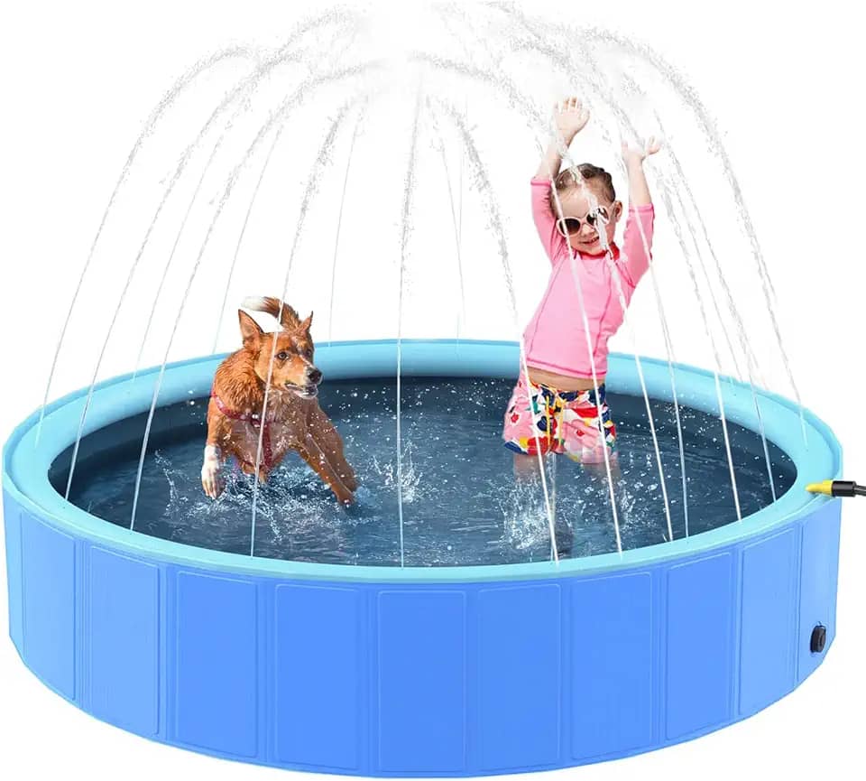 Splash Piscina Para Crianças e Pet Dobrável Antiderrapante Banheiras de Natação para Cães 120x30cm