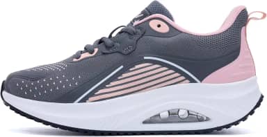 Tênis feminino para caminhada, suporte de arco, ortopédico, confortável, para fascite plantar, alívio da dor, 40-42