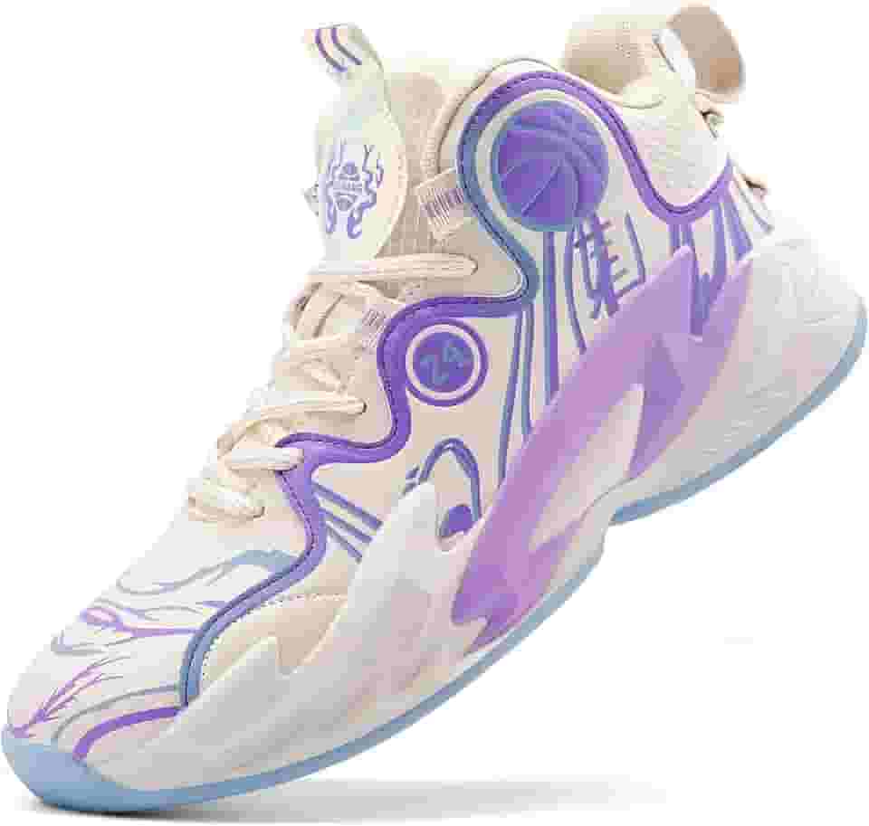 Tênis de basquete masculino respirável para treinamento, antiderrapante e resistente ao desgaste