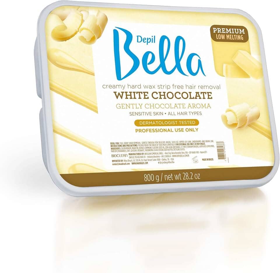 Depil Bella - Cera Depilatória Cremosa Chocolate 800g