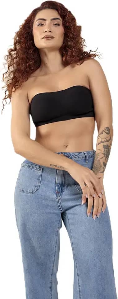 Sutiã Comfort Line Tomara Que Caia Sem Alça Com Sustentação Multiuso Fita Up