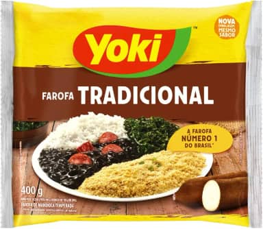 YOKI Farofa De Mandioca Tradicional Yoki Pacote 400G