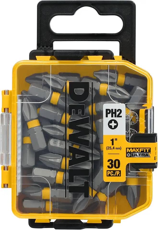 Dewalt Conjunto de Pontas Phillips, Ideal para Parafusadeira e Ferramentas Elétricas, Até 800 Parafusos Extras, Modelo DWA1PH2UMF30, 30 Peças