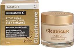 Cicatricure Gold Lift Creme Noturno Facial Hidratante Antirrugas com Efeito Tensor, Nutritivo para Autorreparação, Reafirma Contorno, Reduz Rugas Gravitacionais em 6 Semanas, Clareador 50g