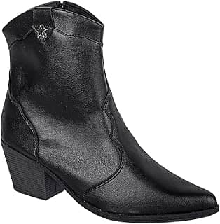 Bota Texana Feminina Western Bico Fino Salto Grosso