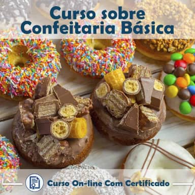 Curso online em videoaula sobre Confeitaria Básica com Certificado + 2 brindes