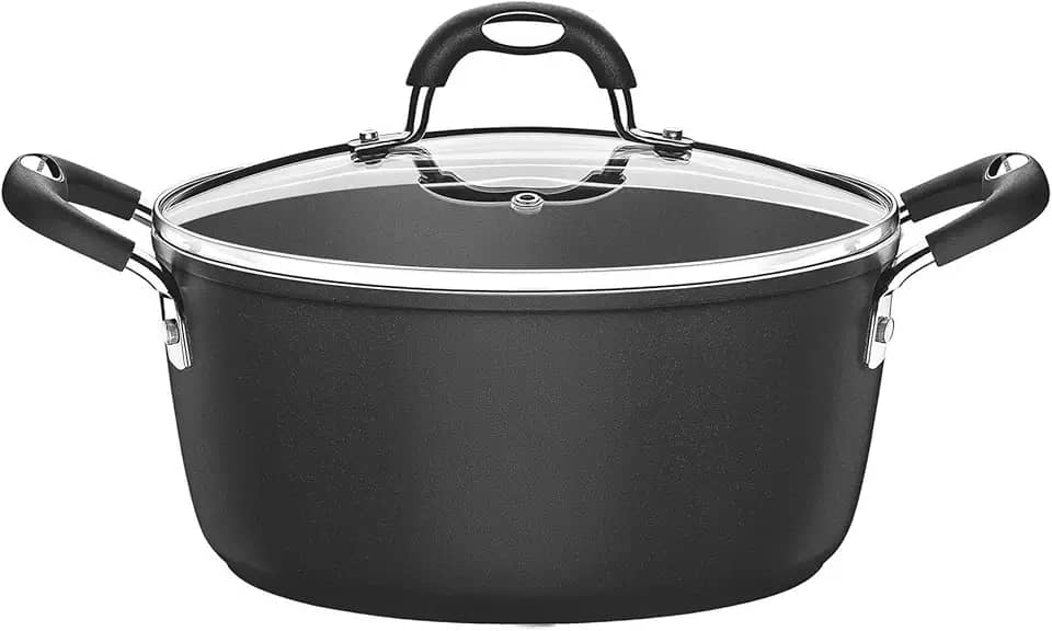 Caçarola de Alumínio com Revestimento Interno de Antiaderente Dimetro 24Cm, Tramontina, Mônaco 20860024, Preto