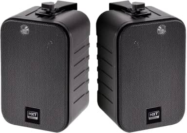 Par de Caixa Acustica Som Musica Ambiente Com Suporte 50w Mxk-25