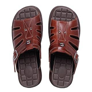 Sandália Chinelo Masculino Couro Legítimo Anti-stress…