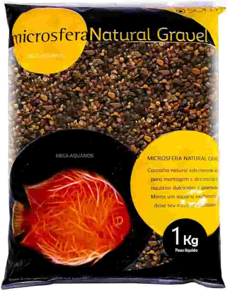 SOMA - Substrato Microsfera Natural Gravel Cichlid Mix (3-5mm) - 1kg
