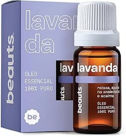 Óleo Essencial Lavanda Francesa - 100% Puro e Natural - Para Ansiedade, Estresse e Hora de Dormir - Calmante e Relaxante - Óleo Essencial Para Aromaterapia, Difusor, Massagem e Banho - 10 mL, Beauts