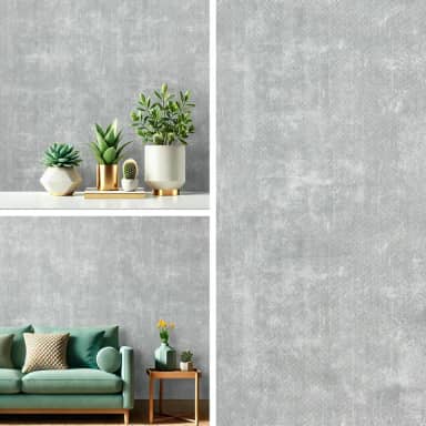 Papel De Parede Adesivo Industrial Cimento Queimado 5 M x 45 Cm (Cimento Queimado Claro)