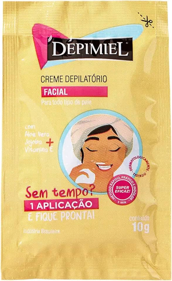 Creme depilatório facial sachê 10g Depimiel