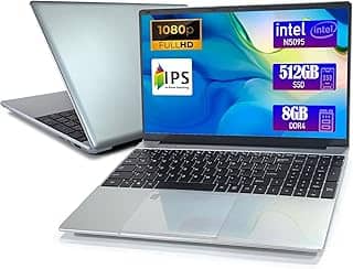 IJKKJI Laptop – laptop, laptops de 15,6 polegadas, 8 GB DDR4 RAM 512 GB SSD, Celeron N5095, computadores com Win 11, tela 1920 x 1080, Tipo-C, HD para empresas e estudantes