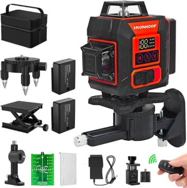 Nivel A Laser 16 Linhas Verde Profissional Nível Laser PrecisãO 2 Baterias 30m (16 linhas)