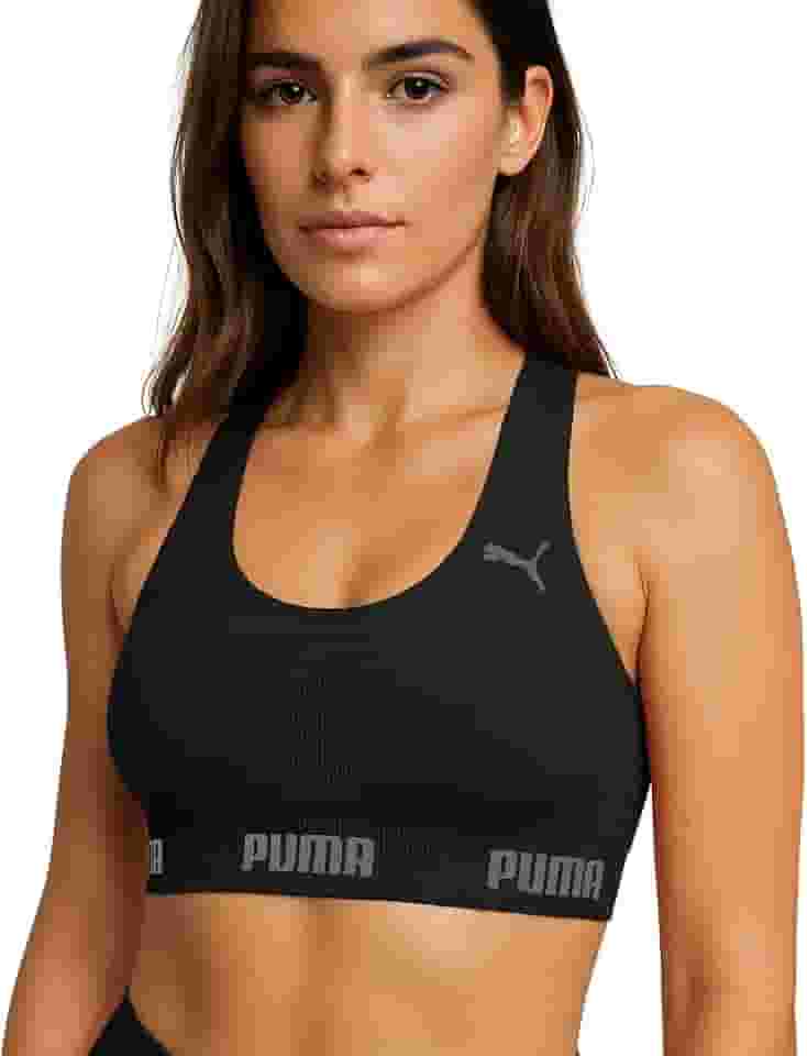 Top Academia Puma Alta Sustentação Sem Bojo Sem Costura Treino Fitness Esportivo Feminino Original.