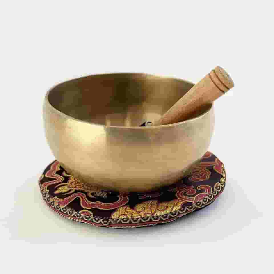 YOGATERIA Bodhi Sino Tibetano Tigela Cantante do Himalia | Bowl Budista 7 Metais Sagrados 13cm 470g
