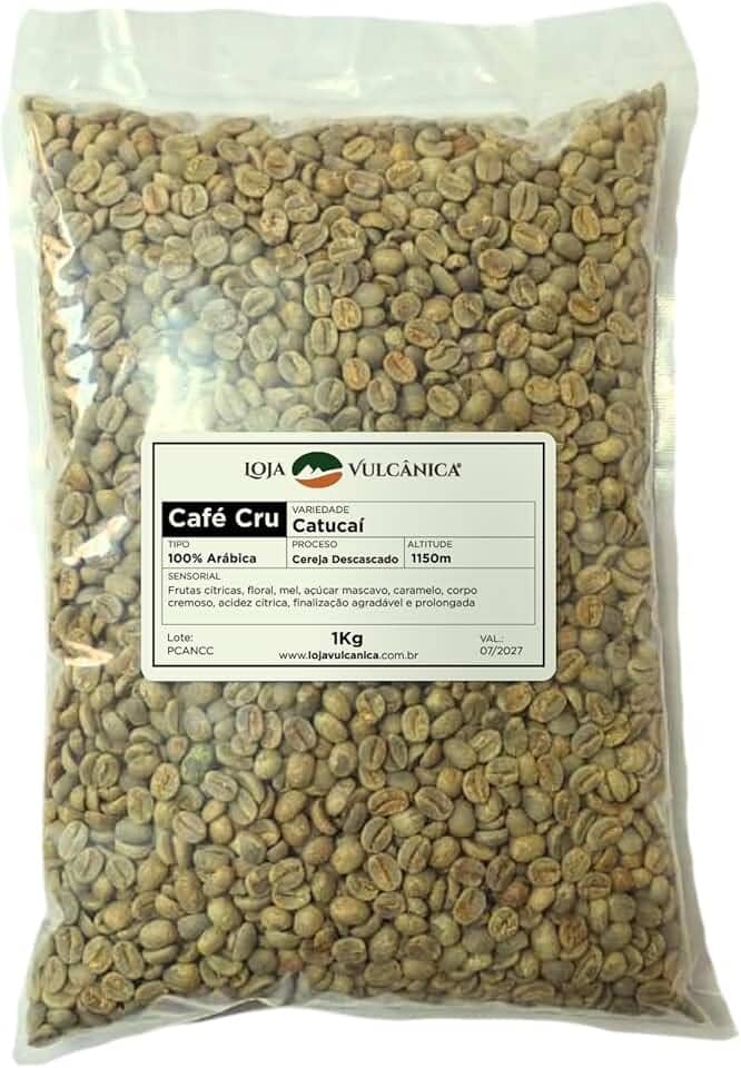 Café Verde Cru Arábica CD Rebeneficiado - Premiado Reg Vulcânica 1kg