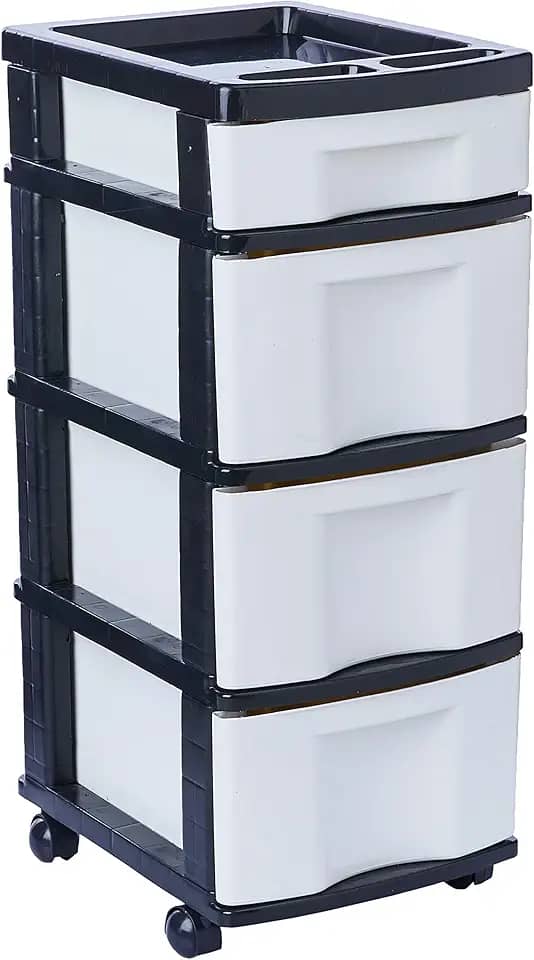 Gaveteiro Plástico Branco 4 Gavetas Agraplast 943