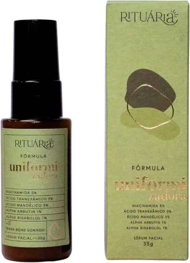 Rituária Fórmula Uniformizadora, Sérum Facial com Niacinamida, Alfa-Arbutin e Ácido Hialurônico, 3 Meses de Tratamento – 35g