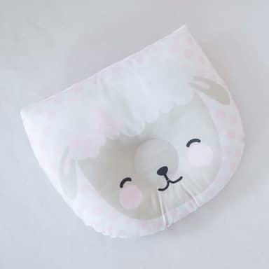 Travesseiro Almofada Anatômico (modelador) de Bichinhos para Bebê Feminino e Masculino Menina Menino (Ovelha Rosa)