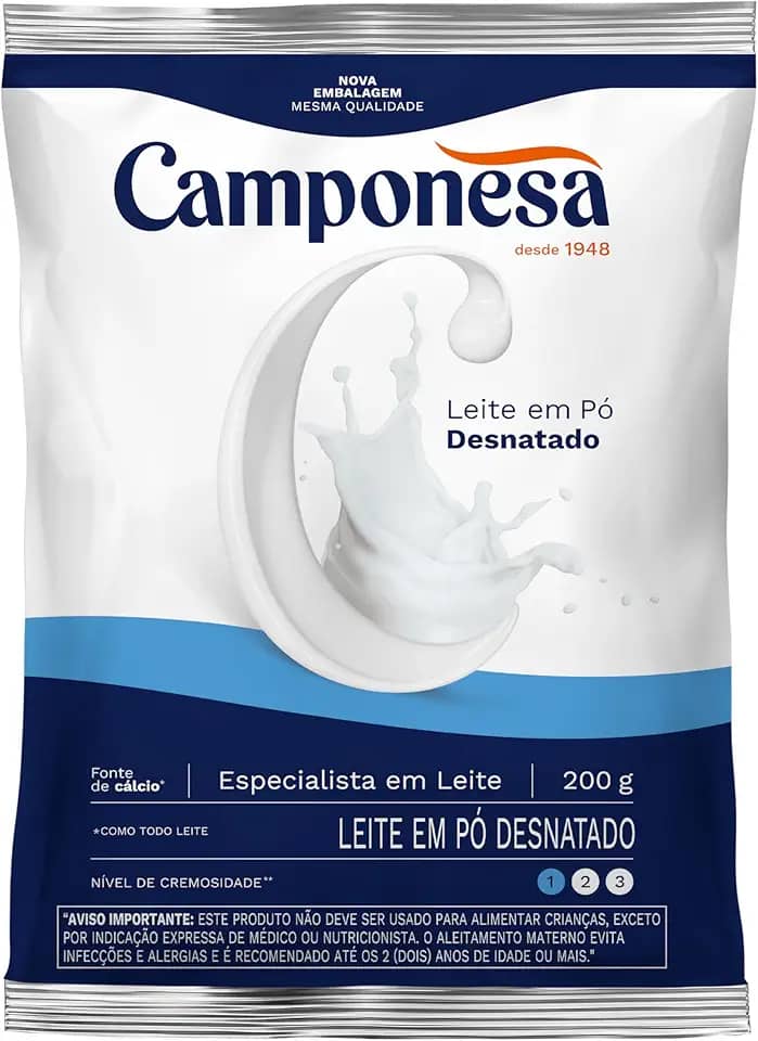 Camponesa - Leite em Pó Desnatado 200g