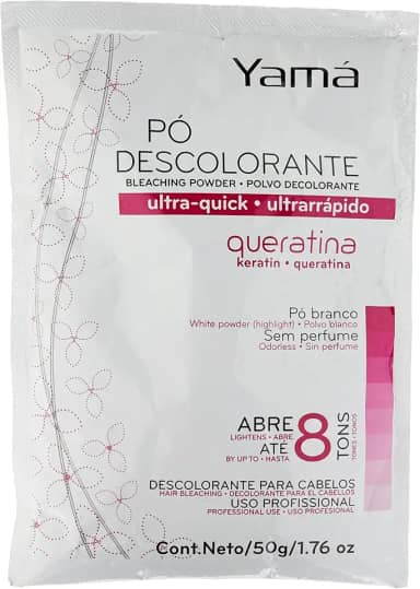 Pó Descolorante Queratina, Yama, Branco