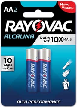 Rayovac Pilha Rayovac 20853 Azul Aa Pequena Pacote De 2