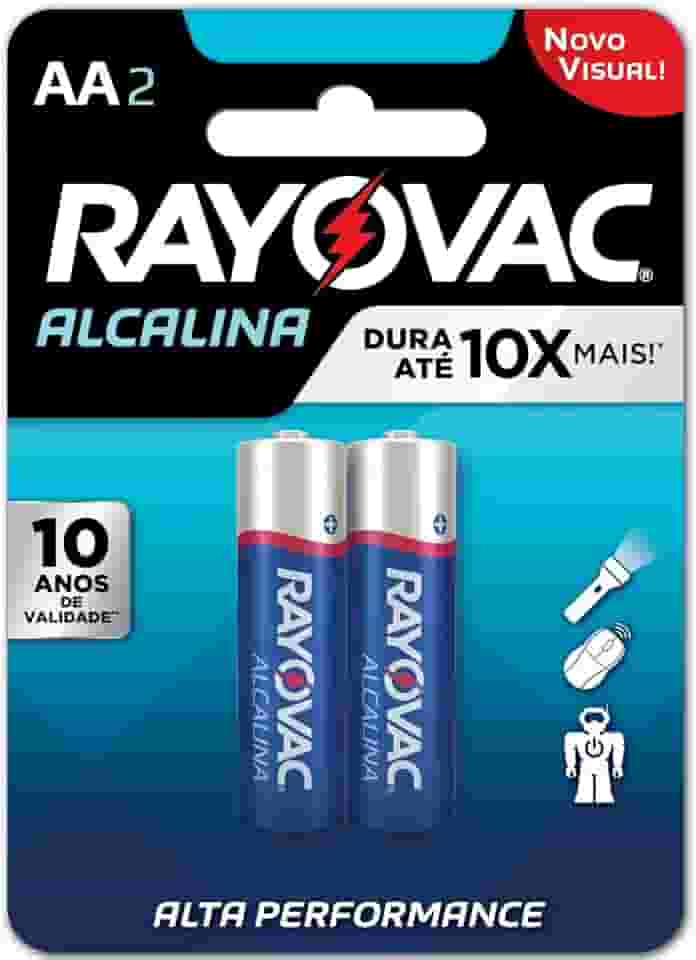 Rayovac Pilha Rayovac 20853 Azul Aa Pequena Pacote De 2