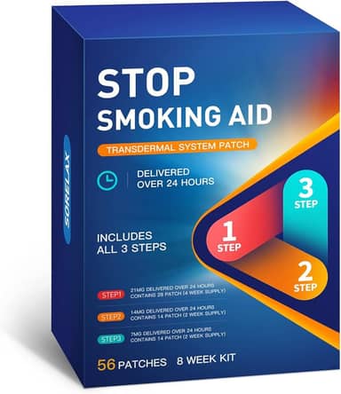 56 adesivos – Stop Smoking Aid Patches Step 1, 2 e 3 – Melhor produto para parar de fumar – Ajuda para parar de fumar (passo 1+2+3)