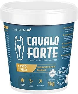 Suplemento Cavalo Forte Casco e Pelo 1kg | Brilho, Força e Vitalidade | Melhora a Qualidade da Pelagem e Fortalece os Cascos dos Equinos