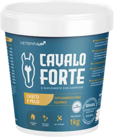 Suplemento Cavalo Forte Casco e Pelo 1kg | Brilho, Força e Vitalidade | Melhora a Qualidade da Pelagem e Fortalece os Cascos dos Equinos