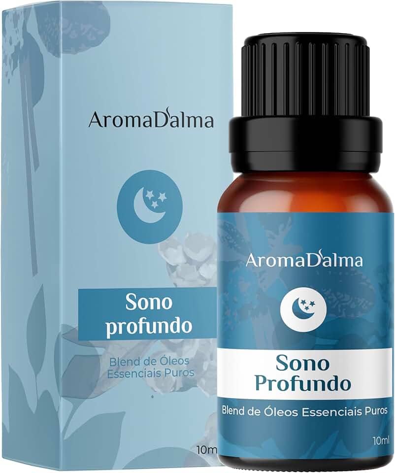 Blend Puro de Óleos Essenciais - Sono Profundo - Mistura Natural Para Relaxar e Melhorar a Qualidade do Sono I Ideal Para Noites Tranquilas - Aroma D’alma