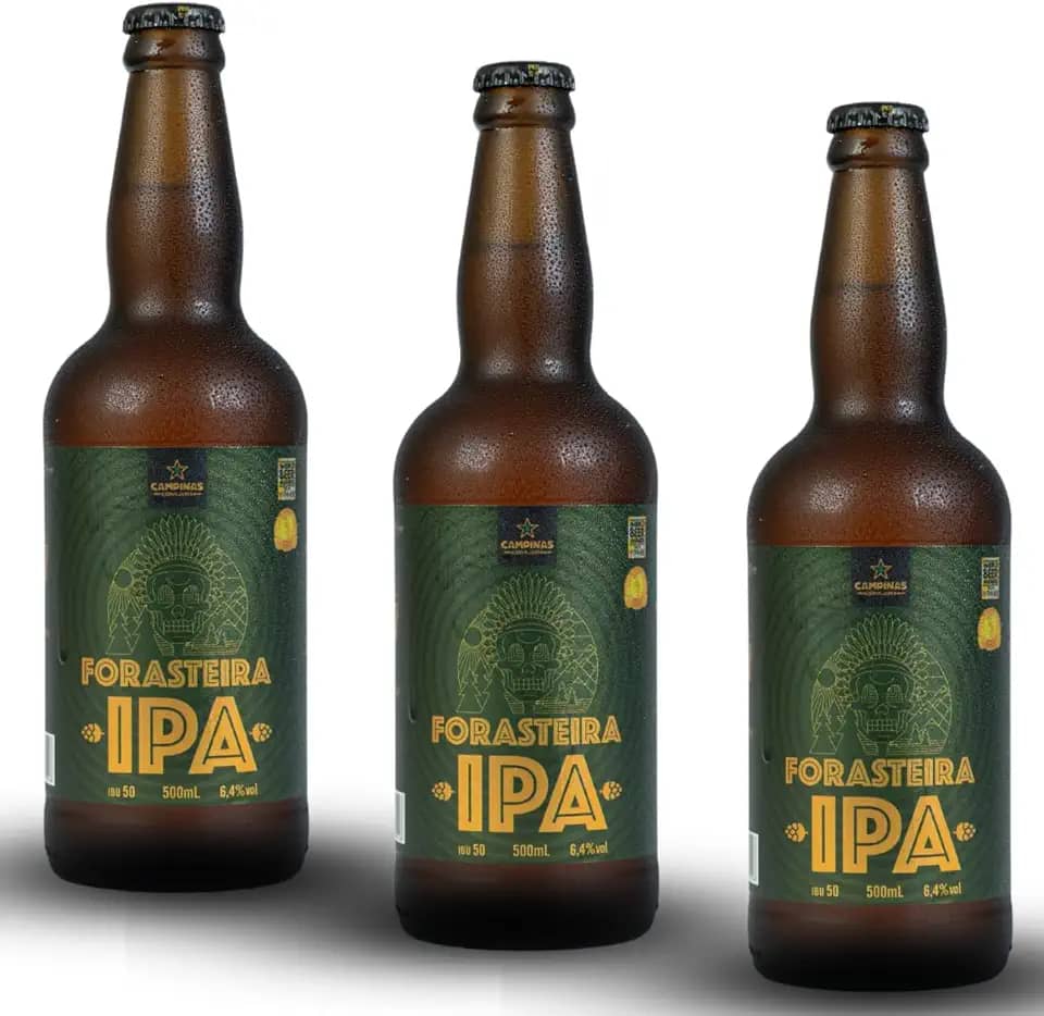 Cerveja Campinas Forasteira IPA 500ml - 3 unidades