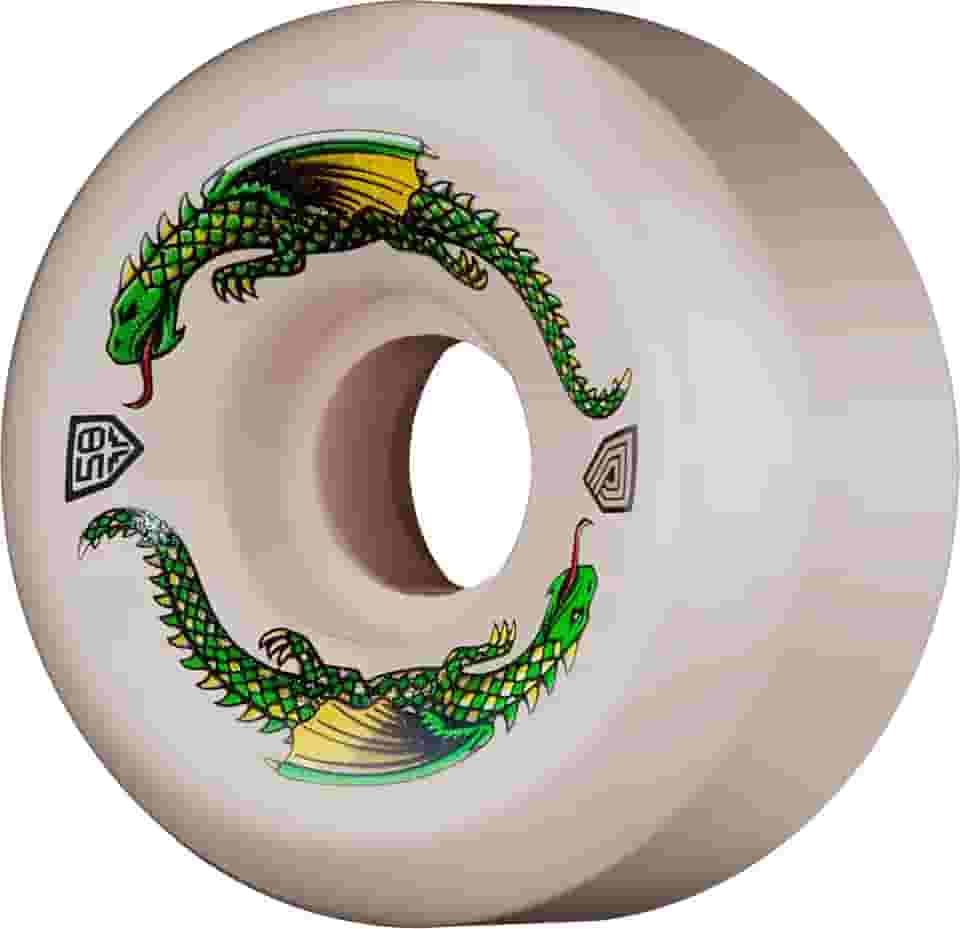 Powell Peralta Dragon Formula Rodas de Skate 93A 58 mm x 33 mm Branco