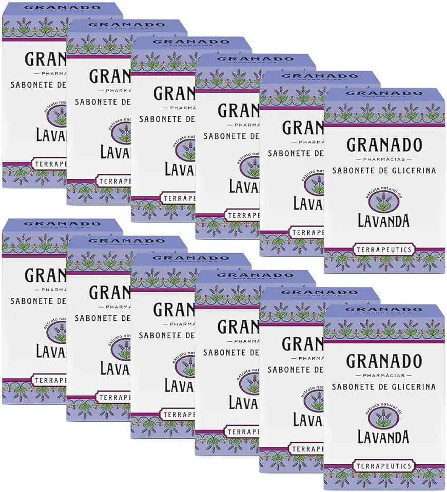 Granado Sabonete Terrapeutics, Lavanda, 90g, 12 unidades